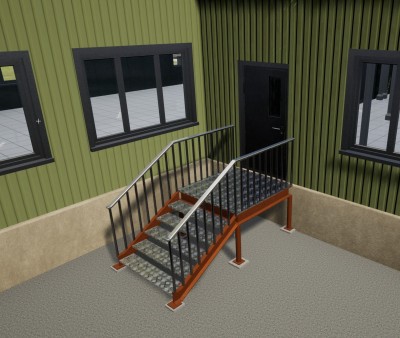 Modeled the Stairway