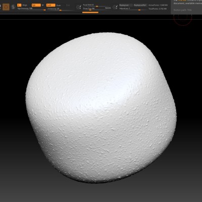 The zbrush file.